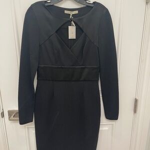 Halston Heritage Black Dress. size 6
